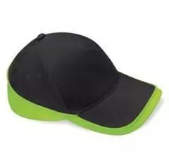 multicolor cap Zwart-lime