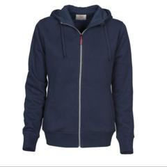 Hoody met rits Dames navy