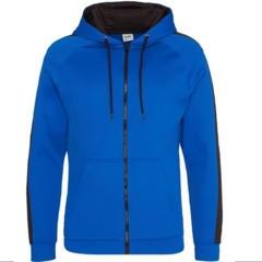 Hoodie rits Royal-zwart